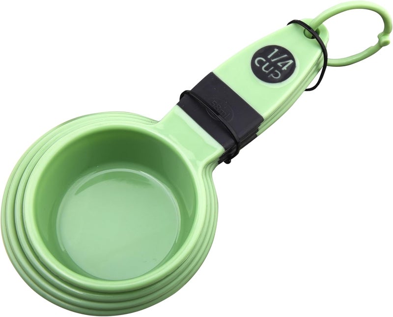 كويزين أرت طقم أكواب قياس 7 قطع، بيستو جرين، بولي بروبلين - Image 4